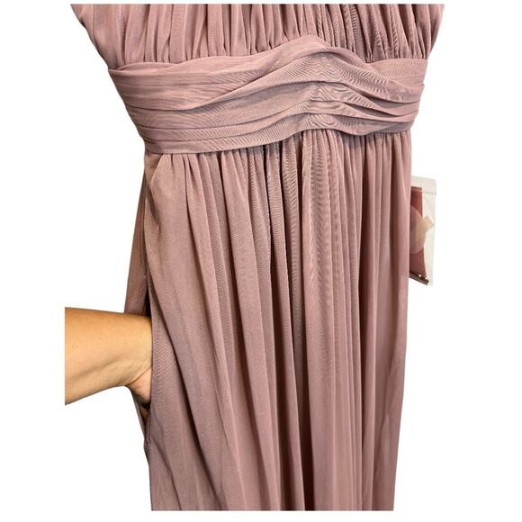 BIRDY GREY KIKO DRESS MESH MAUVE BRIDAL NWT - Picture 7 of 16